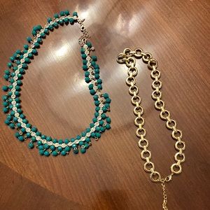 TWO PRETTY NECKLACES. UNBRANDED. VERY NICE LOOKING. EUC